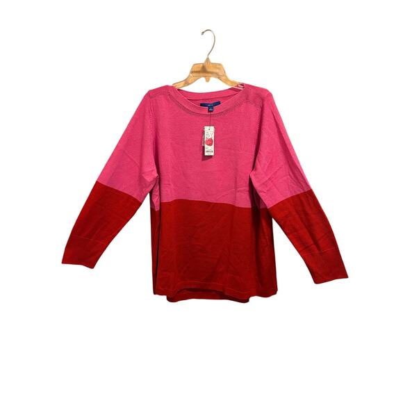 APT 9 Women’s Pink and Red Top Size 1X Brand New - Picture 1 of 3